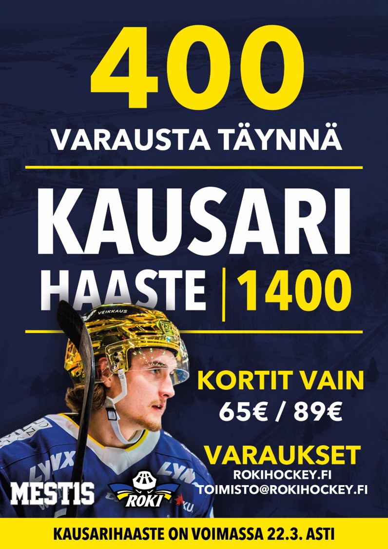 Kausarihaasteessa 400 varausta täynnä! Toteutetaan haaste jälleen yhdessä!