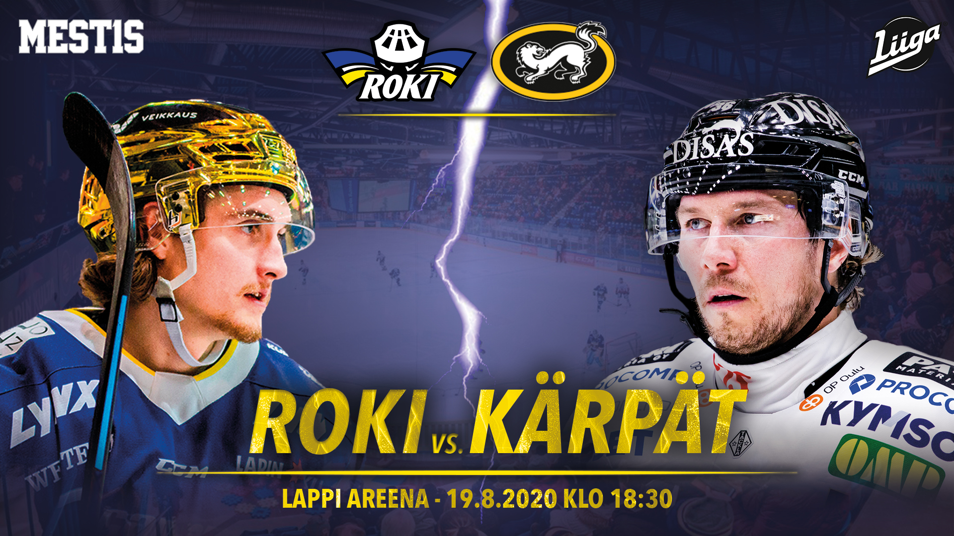 RoKi - Kärpät jääkiekkokauden avauksessa Rovaniemellä 19.8.