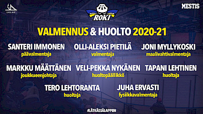 Valmennus- ja taustaryhmä valmiina Mestis -kauteen 2020-21