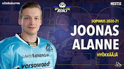 Joonas Alanne sopimukseen - RoKi valmiina kauden avaukseen